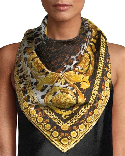 versace baroque scarf|versace collection scarf.